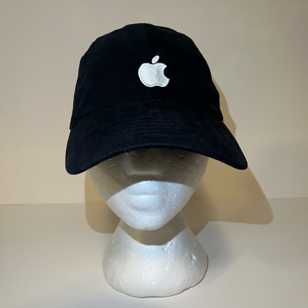 Apple Caps Black Hat Apple Logo One Size Fersten Worldwide